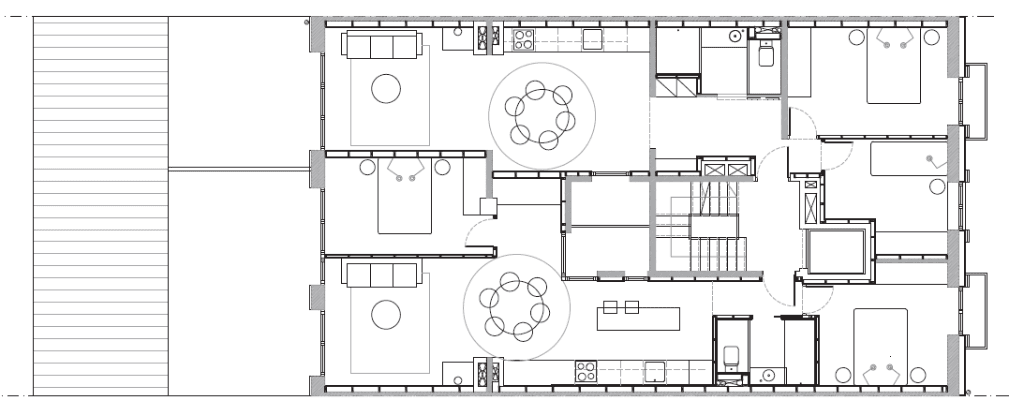 Planta 1a (Habitatges 1A i 1B)